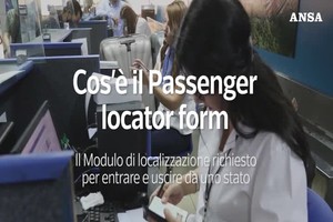 Cos'e' il Passenger locator form (ANSA)
