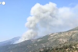 Incendio in Spagna, mille ettari di foresta bruciati a Santa Cruz del Valle (ANSA)