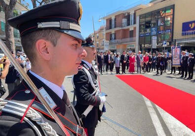 Commemorazione del vice brigadiere Sciotti a Marino (ANSA)