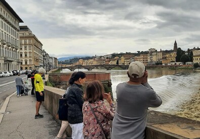 Maltempo: Arno in una notte torna fiume dopo mesi di siccit� (ANSA)