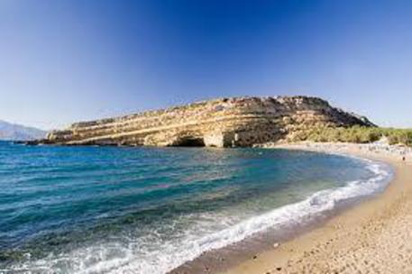 Matala, spiaggia sulla costa meridionale di Creta © ANSA