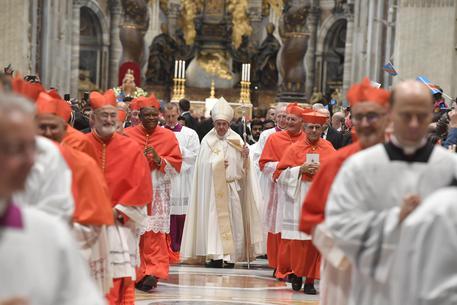 Papa Francesco con i cardinali © ANSA