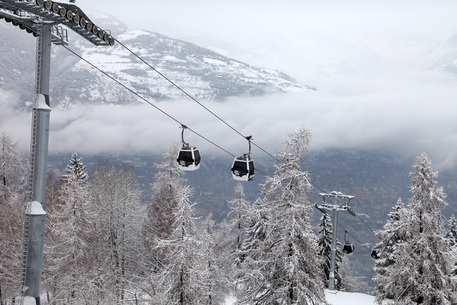 Neve in Valle d'Aosta © ANSA