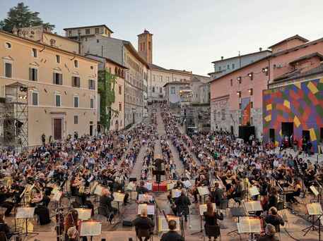 Concerto in piazza a Spoleto © ANSA