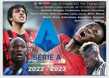 Serie A 2022-2023 (elaborazione) © ANSA
