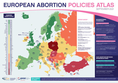 atlante europeo su politiche aborto © ANSA