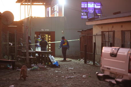 Estimated 20 young people died in Enyobeni Tavern in East London, South Africa © EPA