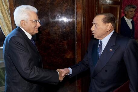 Mattarella e Berlusconi in una foto di archivio © ANSA