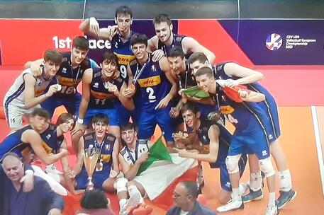 Italia Campione d'Europa U20 volley © ANSA