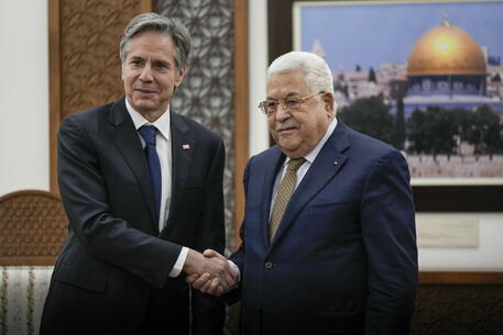 Il segretario di Stato Usa Antony Blinken in visita a Ramallah © EPA
