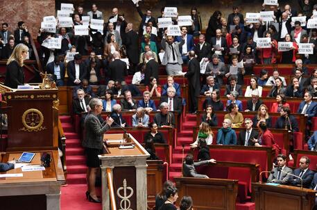 Protesta nel Parlamento francese © AFP