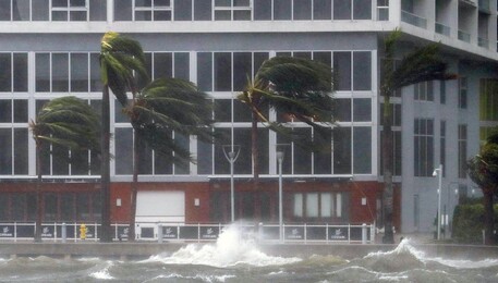 L'uragano Irma a Miami nel 2018 (ANSA)