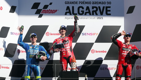 Gp Portogallo: trionfa Bagnaia, Ducati vince costruttori (ANSA)