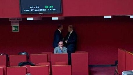 Bucci si congratula con Pirondini, nuovo senatore (ANSA)