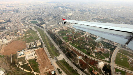 Veduta aerea della città di Aleppo (ANSA)