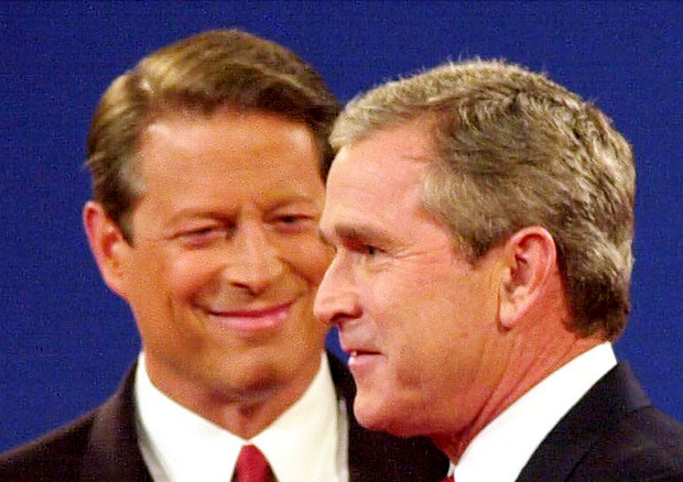 George W. Bush e Al Gore (foto: ANSA)