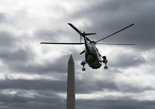 L'elicottero di Donald Trump (foto: EPA)