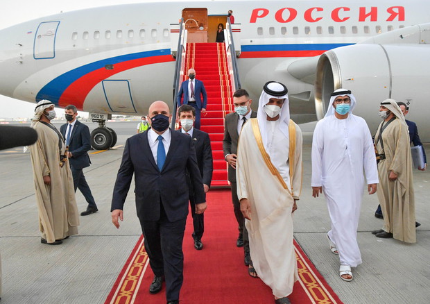 Russian Prime Minister Mikhail Mishustin visits United Arab Emirates © EPA>