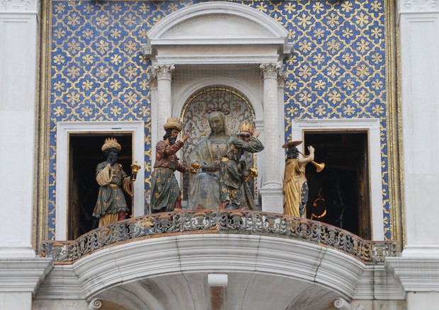 Venezia e l'Epifania, la sfilata dei Re Magi sulla Torre dell'Orologio © Ansa