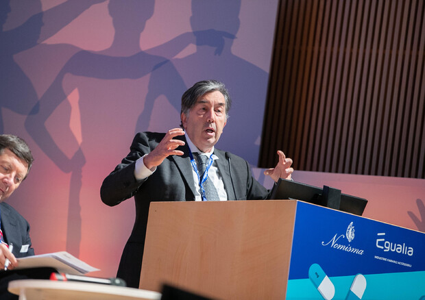 Lucio Poma, capo Economista Nomisma, durante la presentazione del Rapporto © ANSA
