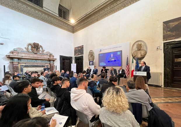 Gabriele Ferrieri, presidente Angi durante la conferenza stampa © Ufficio Stampa Angi