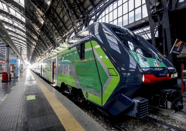 Treno presentato per Trenitalia Winter Experience 2022 in Stazione Centrale a Milano © ANSA