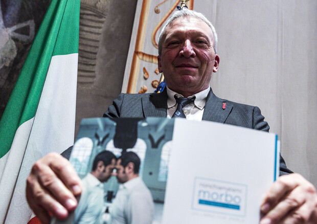 Giangi Milesi, presidente Confederazione Parkinson Italia, al Senato per il convegno Famigliari curanti: il primo presidio © ANSA