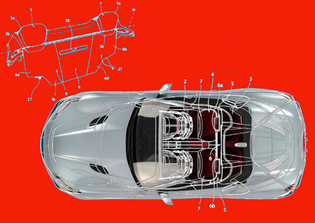Ferrari brevetta la cabriolet trasformabile da 4 a 2 posti © CarBuzz