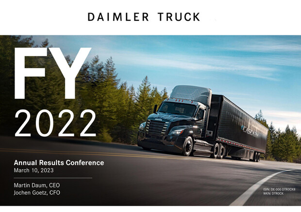 Daimler Truck nel primo anno quotazione raggiunge obiettivi © Daimler Truck