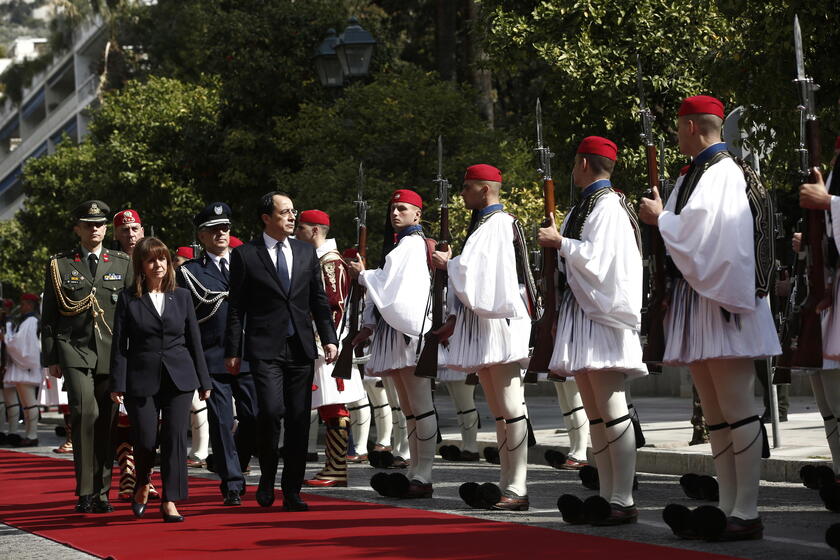 Cypriot President Nikos Christodoulides visits Athens © ANSA/EPA