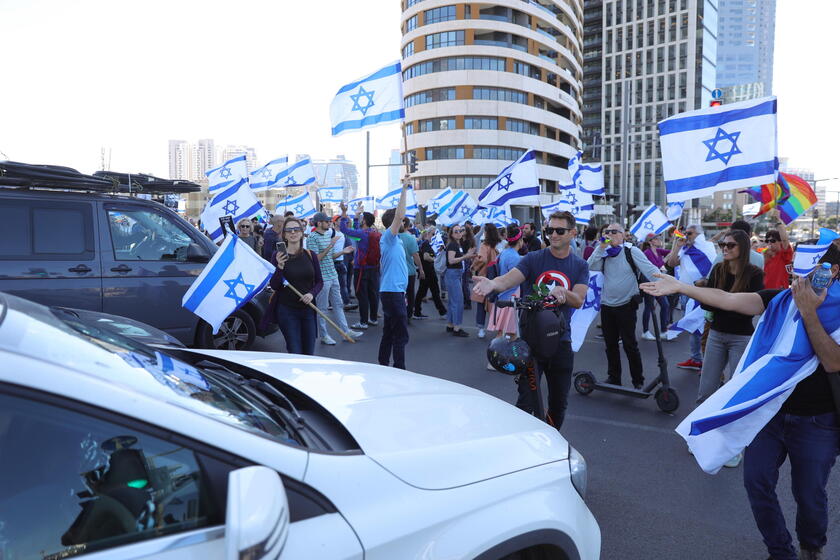 Anti government protest in Tel Aviv © ANSA/EPA