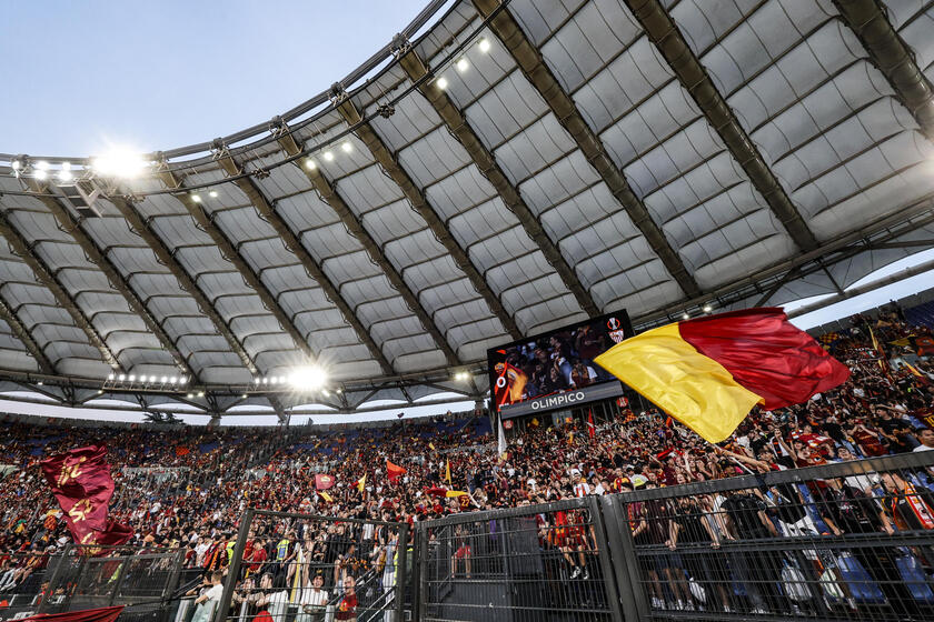 AS Roma supporters watch Europa League final between Sevilla FC and AS Roma - RIPRODUZIONE RISERVATA