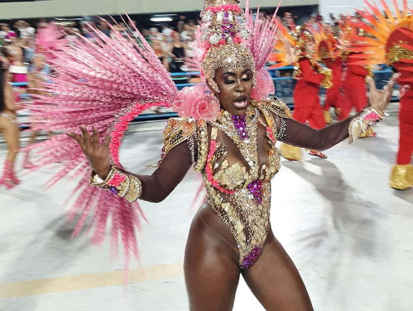 Carnival parade in Rio de Janeiro - RIPRODUZIONE RISERVATA
