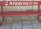 La panchina rossa che si trova a Scicli © ANSA
