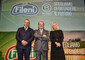 Massimo, vicepresidente, Giovanni, presidente e fondatore, e Roberta Fileni, vicepresidente del Gruppo Fileni © Ansa
