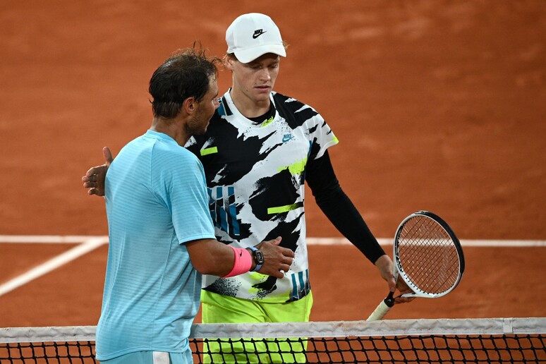 Rafael Nadal e Jannik Sinner © ANSA/AFP