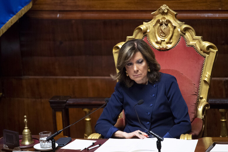 La presidente del Senato, Maria Elisabetta Alberti Casellati - RIPRODUZIONE RISERVATA