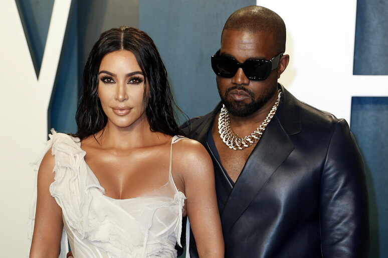 Kanye West e  Kim Kardashian © ANSA/EPA