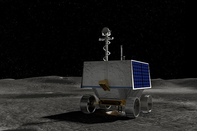 Rappresentazione artistica del rover della Nasa Viper  (fonte: Daniel Rutter / NASA Ames) - RIPRODUZIONE RISERVATA