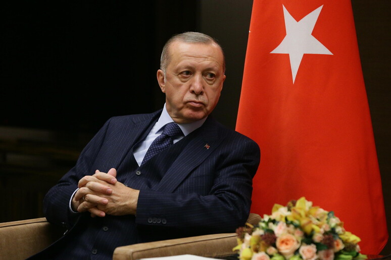 Il presidente turco, Recep Tayyip Erdogan © ANSA/EPA