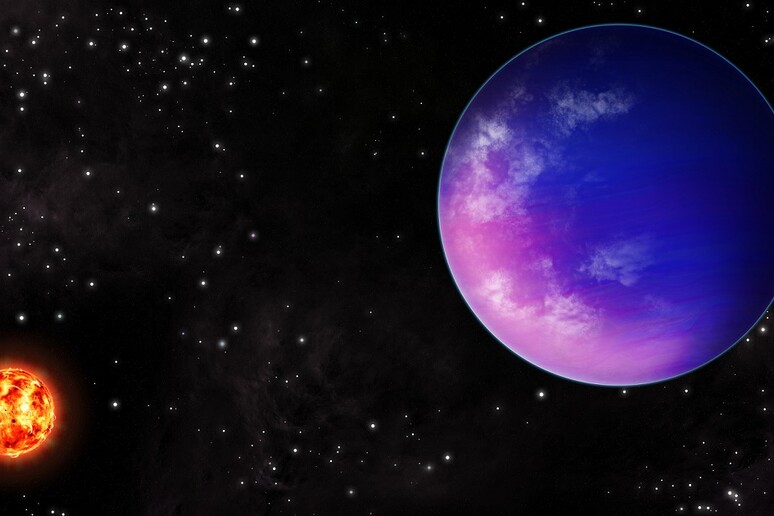 Rappresentazione artistica di un pianeta sub nettuniano (fonte: NOIRLab/NSF/AURA/J. Pollard) - RIPRODUZIONE RISERVATA