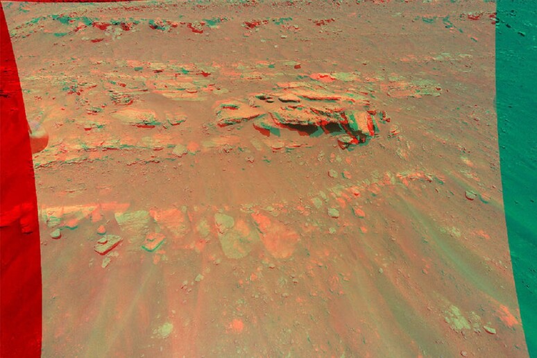 Le rocce di Marte in 3D grazie al drone Ingenuity (fonte: NASA/JPL-Caltech) - RIPRODUZIONE RISERVATA
