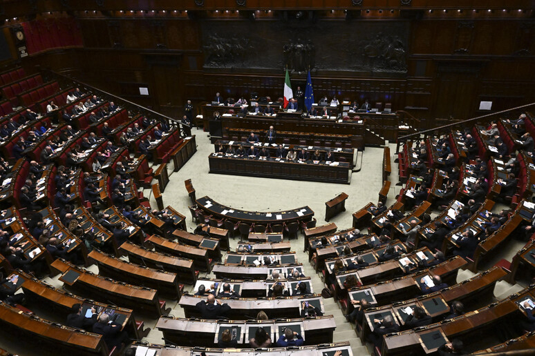 L 	'Aula della Camera dei Deputati. Immagine d 	'archivio - RIPRODUZIONE RISERVATA