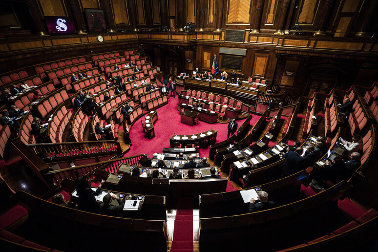 L 'Aula del Senato in una foto di archivio - RIPRODUZIONE RISERVATA