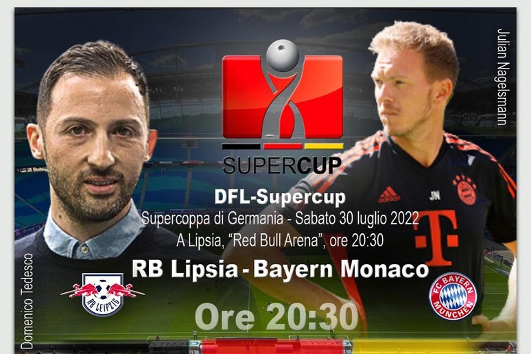 Supercoppa tedesca, Lipsia-Bayern Monaco - RIPRODUZIONE RISERVATA