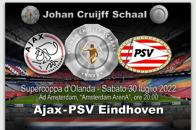 Supercoppa d 'Olanda, Ajax-PSV Eindhoven - RIPRODUZIONE RISERVATA