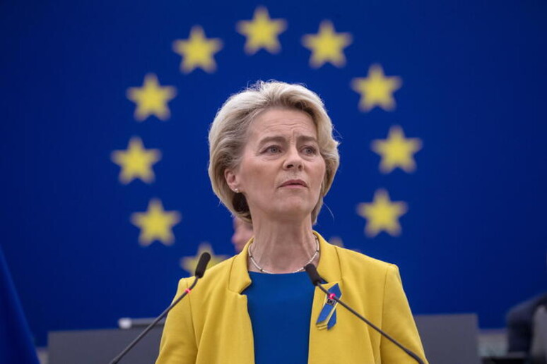 La presidente della Commissione Europea Ursula von der Leyen - RIPRODUZIONE RISERVATA