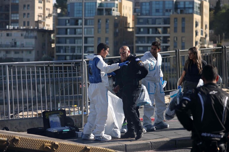 L 'attentato a Gerusalemme © ANSA/AFP