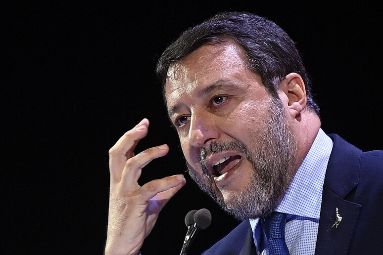 Il ministro delle Infrastrutture e vicepremier Matteo Salvini - RIPRODUZIONE RISERVATA