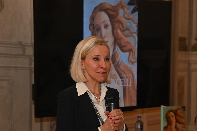 Lucia Aleotti, membro del Board di Menarini, durante la presentazione a Palazzo Pucci - RIPRODUZIONE RISERVATA